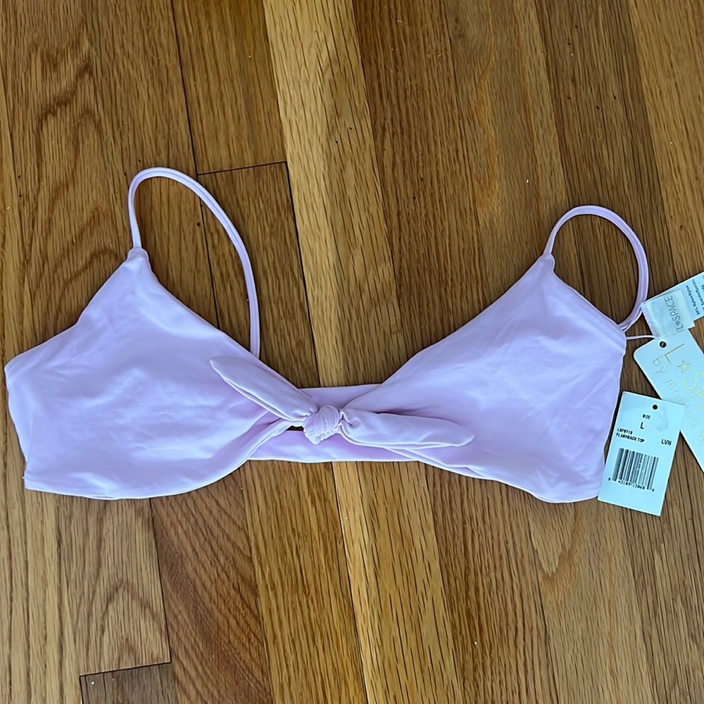 L Space Classic Knotted Flashback Bralette Bikini Top